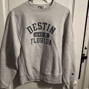 Champion Destin Florida grey sweatshirt , size small